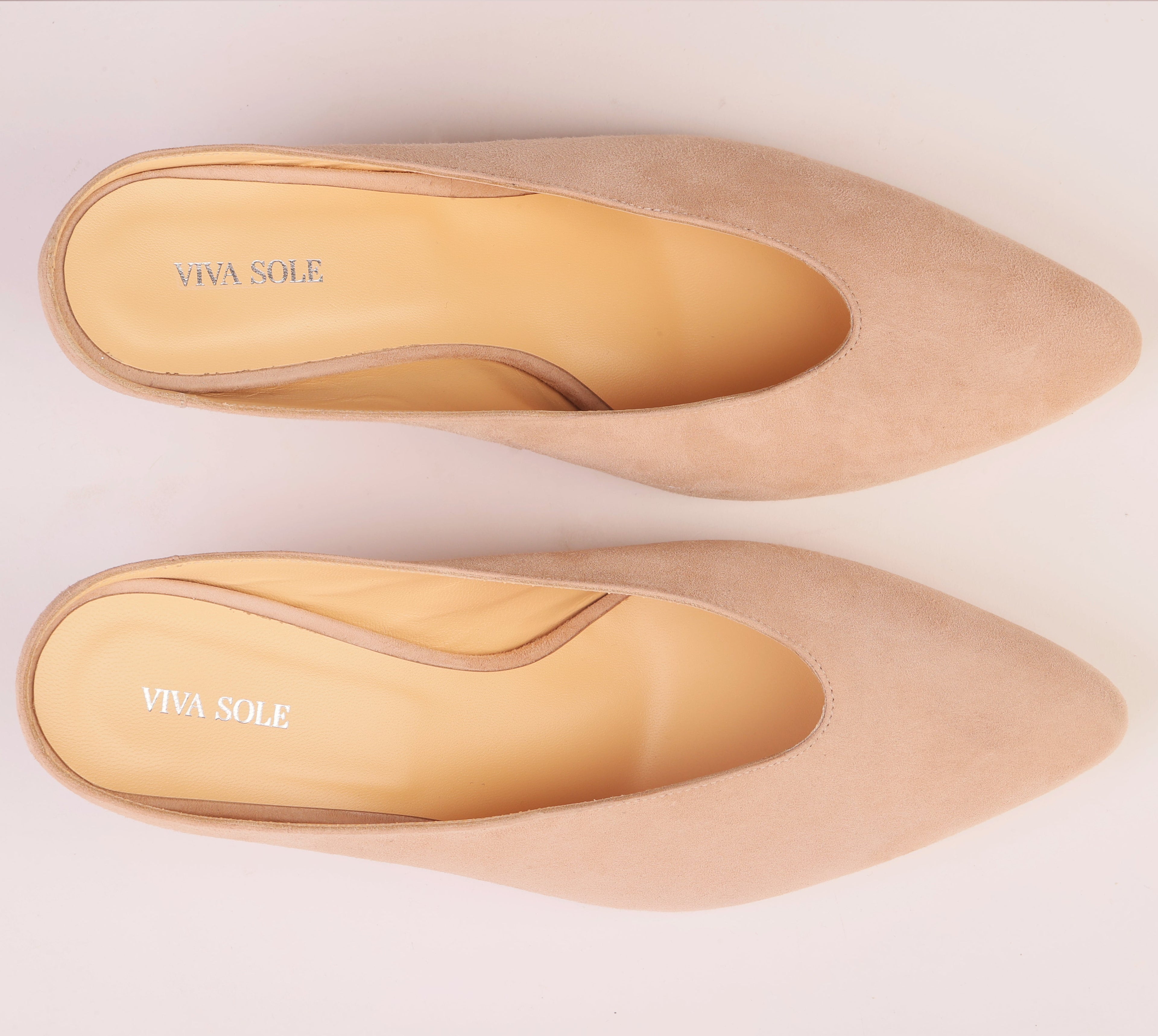 Étoile Wedge powder suede mule — Viva Sole, handmade in Italy — view 9