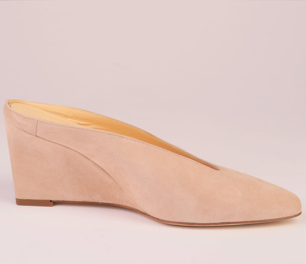 Étoile Wedge powder suede mule — Viva Sole, handmade in Italy — view 10