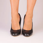 Midnight Muse black nappa leather pump — Viva Sole, handmade in Italy — view 10
