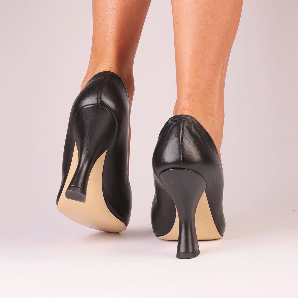 Midnight Muse black nappa leather pump — Viva Sole, handmade in Italy — view 6