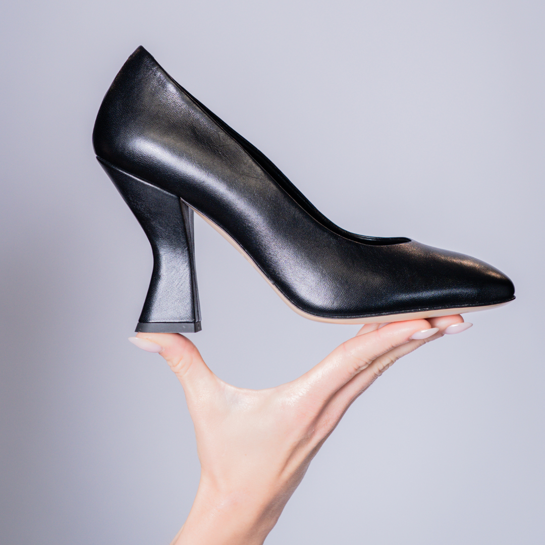 Midnight Muse black nappa leather pump — Viva Sole, handmade in Italy — view 12