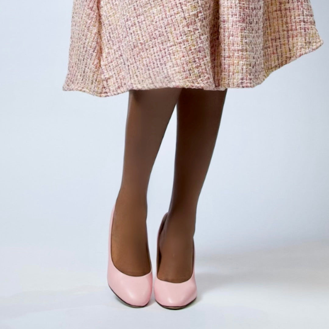 Rose Muse ロゼミュ ミュール ROSE MUSE – Light Pink Nappa Pump – VIVA SOLE SHOES